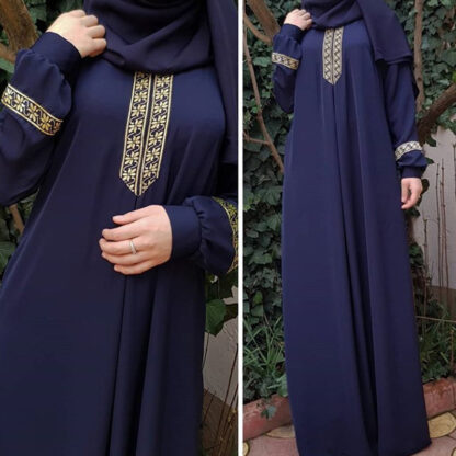 Купить Dubai Arab Muslim Abaya Dress Women Ramadan Print Moroccan Kaftan Islam Maxi Dresses Islamic Clothing Plus Size Abayas Eid