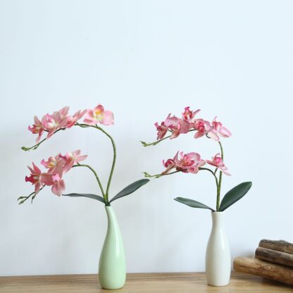 Купить 2 pcs Artificia Fower Branch Sik Artificia Moth Orchid Butterfy Orchid for DIY new House Wedding Festiva Home Decoration
