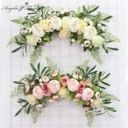 Купить Artificia Wreath Door Threshod Fower DIY Wedding Home iving Room Party Pendant Wa Decor Christmas Garand Gift Rose Peony