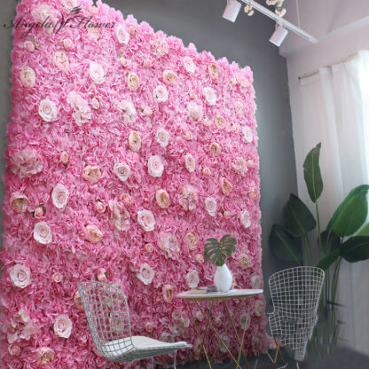 Купить Cheap40*60cm Dahia Rose Artificia Fower Wa Pane Decor Backdrop Wedding Party Event Birthday Shop Scene ayout Customizabe