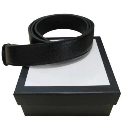 Купить Women Men Big Gold Buckle Belts High Quality First Layer Cowhide Leather Belt Luxury Male Waistband White Box