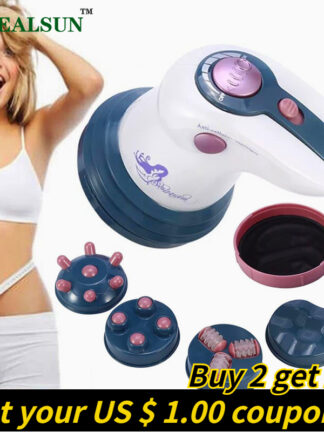 Купить Body massager anti cellulite Portable slimming relax health care Massage Instrument Handheld Vibration Cervical Spine Neck Waist