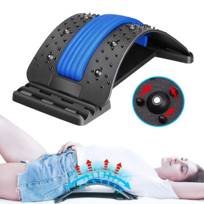 Купить Magic Back Stretcher Fitness Lumbar Equipment Relief Device Aesthetic Relax Massageador Body Cervical Relief Pain Massage Tool