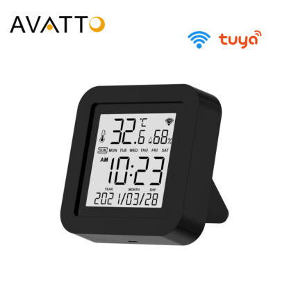 Купить AVATTO Tuya WiFi IR Remote Control with Temperature Humidity Display Smart Universal Infrared For AC TV DVD Alexa Google Home