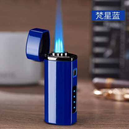 Купить Meta USB Tripe Torch Gas Window ED ighter Jet Cigar Three Nozze Turbo Windproof Powerfu BBQ Spray Gun Cande ighter