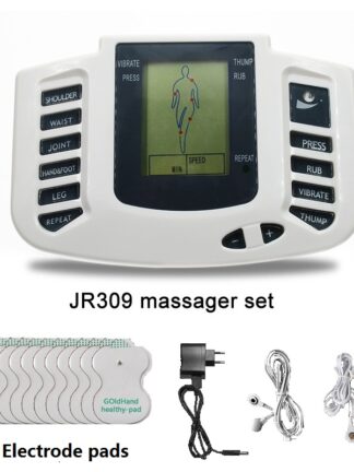 Купить JR309 Health Care Electrical Muscle Stimulator Massageador Tens Acupuncture Therapy Machine Slimming Body Massager 16pcs pads