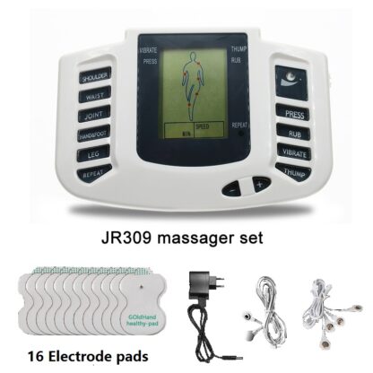 Купить JR309 Health Care Electrical Muscle Stimulator Massageador Tens Acupuncture Therapy Machine Slimming Body Massager 16pcs pads