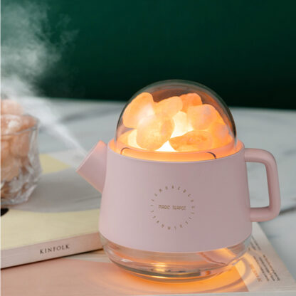 Купить Portable Crystal Aromatheraphy Humidifier USB Wireless Kettle Aroma Essential Oil Diffuser AirHumidificador with Atmosphere Lamp