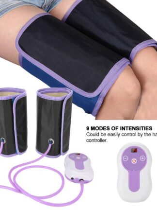 Купить Air Compression Leg Massager Electric Blood Circulator Waist Wrap Massage Machine Kit For Body Arm Hip Calf Therapy Pain Relief