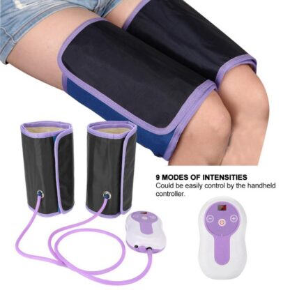 Купить Air Compression Leg Massager Electric Blood Circulator Waist Wrap Massage Machine Kit For Body Arm Hip Calf Therapy Pain Relief