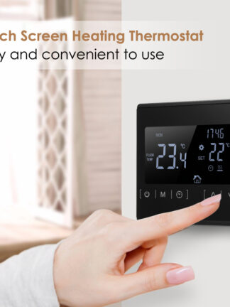 Купить AC85-240V LCD Touch Screen S-mart Thermostat Electric Floor Heating Termostato S-mart Temperature Controller for Home