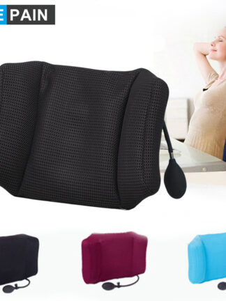 Купить 1Pcs BYEPAIN Portable Inflatable Lumbar port Cushion/ Massage Pillow for Travel Office Car Camping to Wais Back Pain Relief