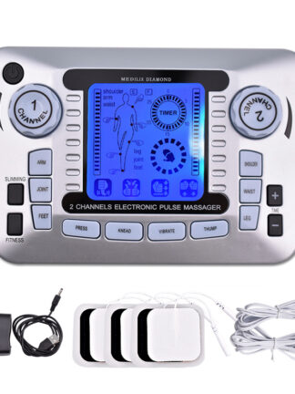 Купить Electric Pulse Massager Tens EMS Muscle Stimulator 12Modes Digital Therapy Machine Massager Pain Relief Tool Health Care Machine