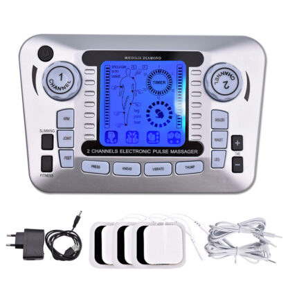 Купить Electric Pulse Massager Tens EMS Muscle Stimulator 12Modes Digital Therapy Machine Massager Pain Relief Tool Health Care Machine