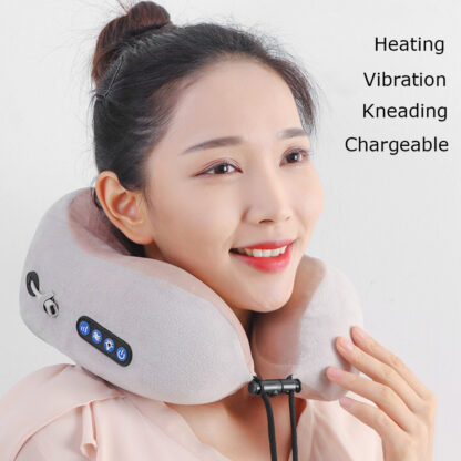 Купить Neck Massager U Shaped Pillow Multifunctional Electric Massage Pillow Car And Home Therapy Cervical Massager for Neck Relax