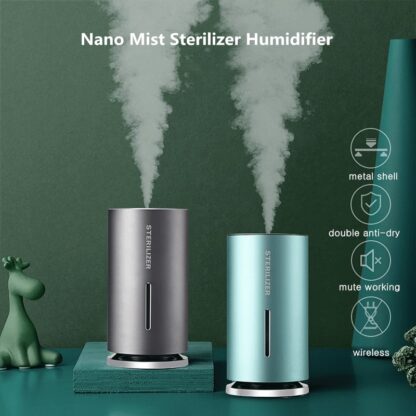 Купить Smart Induction Spray Air Humidifier Portable 1200mah Battery Car Mist Maker Aroma Diffuser USB Ultrasonic Humidifier for Home