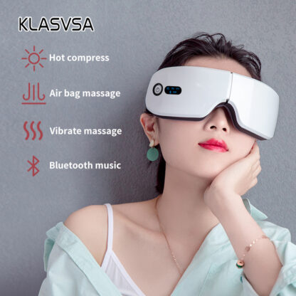 Купить Rechargeable Smart Eye Massager Facial Massager Bluetooth Music Foldable Air Pressure Heating Massage Relaxation