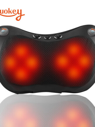 Купить Magnet Relaxation Massage Pillow Vibrator Electric Neck Shoulder Back Heating Kneading Infrared therapy Massage Pillow