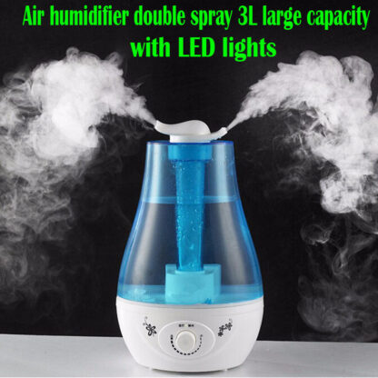 Купить Ultrasonic Air Humidifier 25W 3L large Double Spray Practical Aroma Essential Oil Diffuser Humidifier for Home Mist Discharge