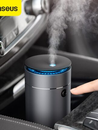 Купить Baseus Car Diffuser Humidifier Auto Air Purifier Aromo Air Freshener with LED Light For Car Essential Oil Aromatherapy Diffuser