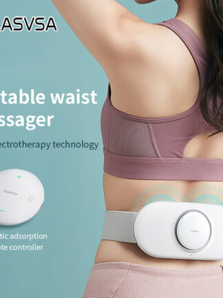 Купить Smart Waist Massager EMS Infrared Heating Relieves Lumbar Muscle Strain Wireless Remote Massage Relaxation
