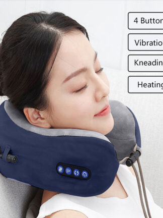 Купить U Shaped Massage Pillow Neck Massage Device Electric Neck Massager Apparatus Shoulder Back Cervical Massager For Body Relaxation