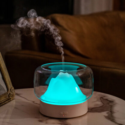 Купить BPA Free Aroma Diffuser 400ML Moutain View Essential Oil Aromatherapy Difusor With Warm and Color LED Lamp Humidificador