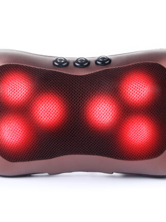 Купить Shiatsu Massage Pillow Infrared Heating Neck Shoulder Back Body Massager Device Cervical Health Care Massageador