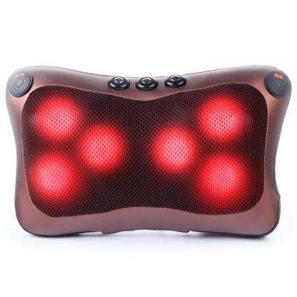 Купить Shiatsu Massage Pillow Infrared Heating Neck Shoulder Back Body Massager Device Cervical Health Care Massageador