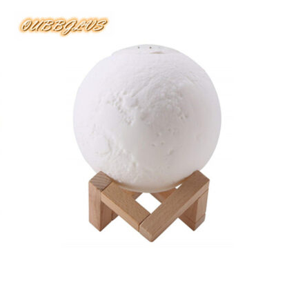 Купить 880ML Moon Lamp USB Air Humidifier Ultrasonic Essential Oil Diffuser Mist Maker Household 3 Color Night Light