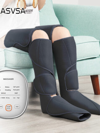 Купить KLASVSA Leg Air Compression Massager Heated for Foot and Calf Thigh Circulation with Handheld Controller 2 Modes 3 Intensities