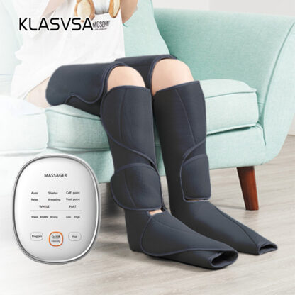 Купить KLASVSA Leg Air Compression Massager Heated for Foot and Calf Thigh Circulation with Handheld Controller 2 Modes 3 Intensities