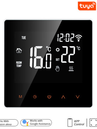 Купить Tuya WiFi Smart Thermostat LCD Display Touch Screen for Electric Floor Heating Water/Gas Boiler Temperature Remote Controller