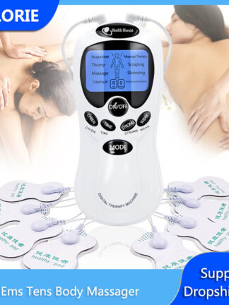 Купить Tens Body Massager Digital EMS Electric Pulse Massager Muscle Stimulator Therapy Device Pain Relief Acupuncture Physiotherapy