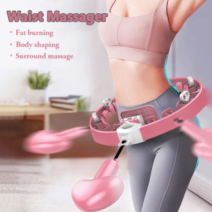 Купить Body Massage Smart Auto-Spinning Hoop Weight Exercise Stress Release Detachable Portable Waist Fitness Sports Health Care Tools