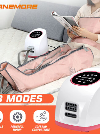 Купить ANEMORE 3 Modes Air Chambers Leg Compression Massager Vibroleg Therapy Arm Waist Pneumatic Wrap Relax Pain Pressotherapy Jambe