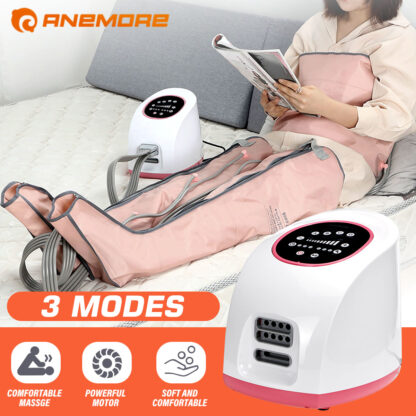 Купить ANEMORE 3 Modes Air Chambers Leg Compression Massager Vibroleg Therapy Arm Waist Pneumatic Wrap Relax Pain Pressotherapy Jambe