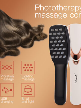 Купить Phototherapy Head Massager Prevent Hair Loss Comb Electric Vibration Scalp Massager USB Hair Brush Promote Blood Circulation 31