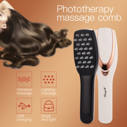 Купить Phototherapy Head Massager Prevent Hair Loss Comb Electric Vibration Scalp Massager USB Hair Brush Promote Blood Circulation 31