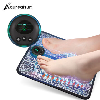 Купить Electric EMS Health Care relax foot massager mat massageador pes muscular Feet Reflexology masaje salud electrodos estimulador