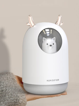 Купить 300ML Pet Ultrasonic USB Air Humidifier Timing Aroma Essential Oil Diffuser Cool Mist Maker Fogger With Light For Room Car