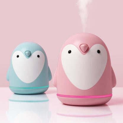 Купить Ultrasonic Air Humidifier USB Aroma Diffuser Penguin 3 in 1 Colorful Night Light Electric Essential Car Air Purifier Mist Maker