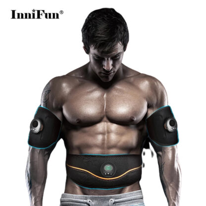 Купить Intelligent Muscle Stimulator Massage EMS Muscle Trainer Unisex Body Fitness Shaper Abdominal Thigh Arm Sliming Belt Health Care