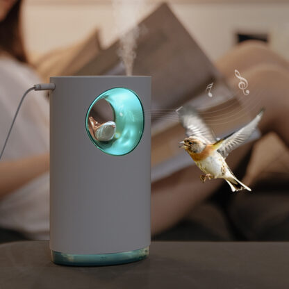 Купить Music Air Humidifier Soothing Stress Relieve Nature Bird Song 400ML USB Aroma Essential Oil Diffuser Lamp Humidificador Atomizer