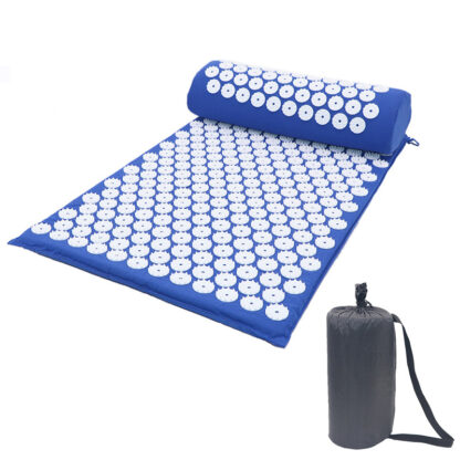 Купить Acupressure Mat Head Neck Back Foot Massage Cushion Pillow Yoga Spike Mat Anti-stress Acupuncture pad Needle Massager Set