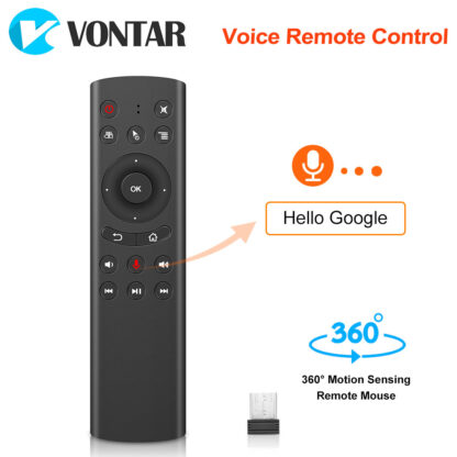 Купить G20S Voice Remote Control 2.4G Wireless Mini Keyboard G20 Air Mouse Microphone for Android TV Box 8.1 T9 H96 MAX x96mini PC