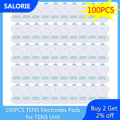 Купить 100PCS TENS Electrodes Pads for TENS Unit Muscle Stimulator EMS Digital Therapy Machine Massage Gel Body Massager Pad Therapy