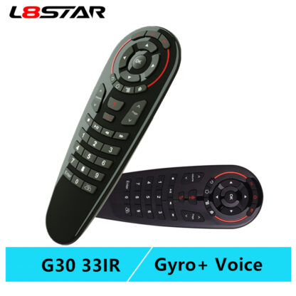 Купить G30S Voice Air Mouse universal Remote control 33 keys IR learning Gyro Sensing Wireless Smart remote for android tv box X96 mini