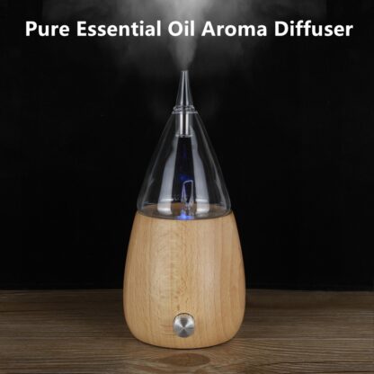 Купить Waterless Aroma Essential Oils Diffuser Wood Glass Aromatherapy Fragrance Diffuser No Water Scent Nebulizer Vaporizer For Home