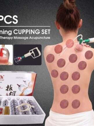 Купить 12 24 32Pcs Medical Chinese Vacuum Body Cupping Massager Therapy Cans Vacuum Cupping Slimming Body Massager Relax Banks Tank